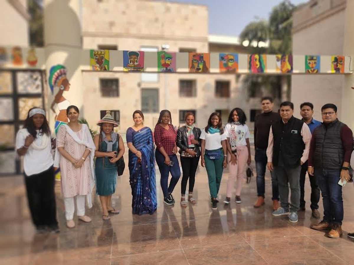 यूनेस्को इंडिया-अफ्रीका हैकथॉन के लिए जीबीयू में पहुंचे विदेशी मेहमान